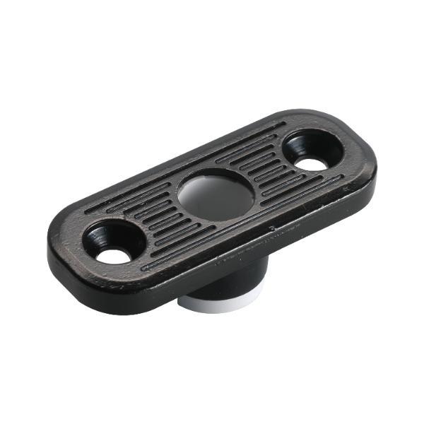 Fuhr Stangenführung für Holztüren C= 20x50mm schwarz beschichtet