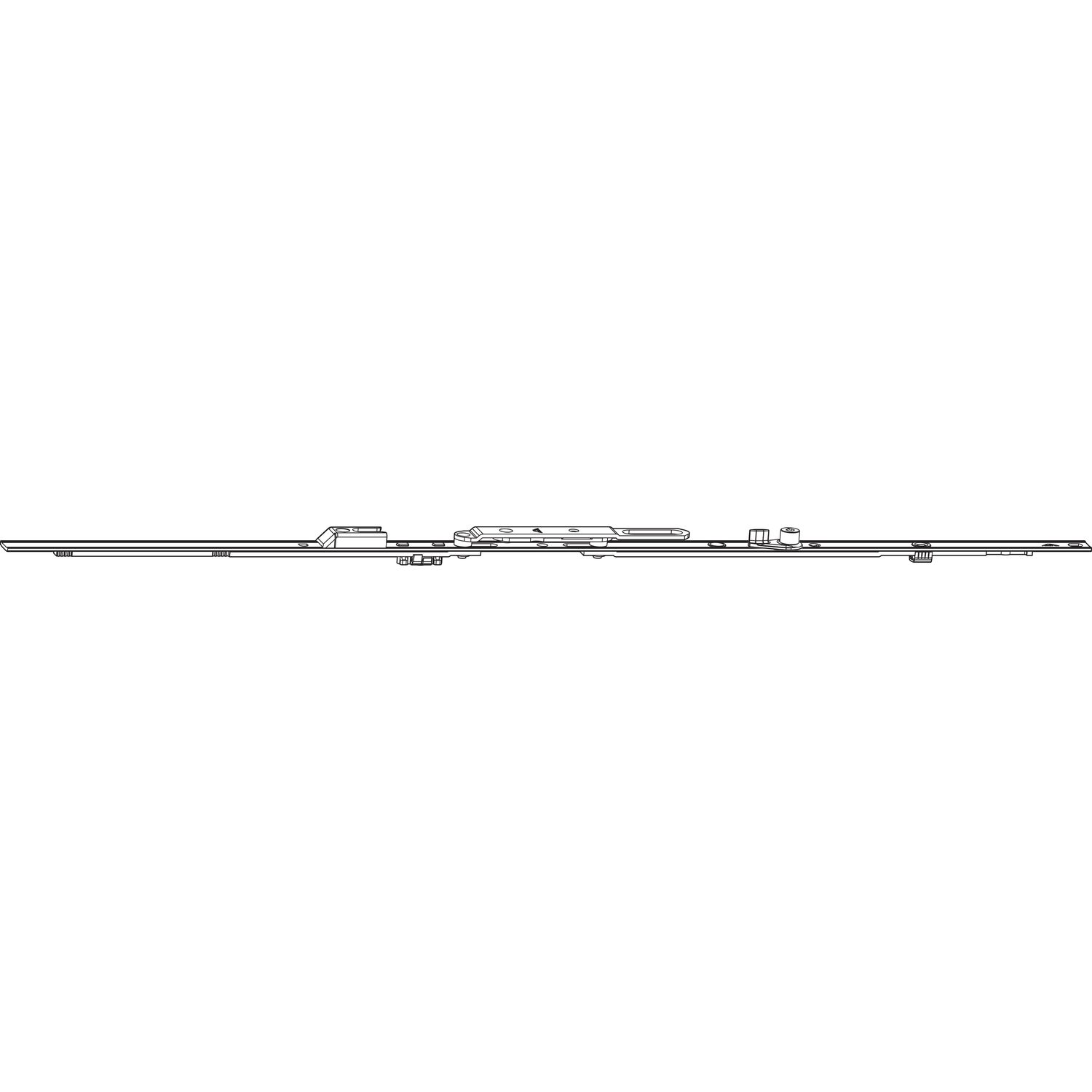 Roto ROTO NT/NX Stulpflügelgetriebe KSR Standard konstant L=1490 mm silber