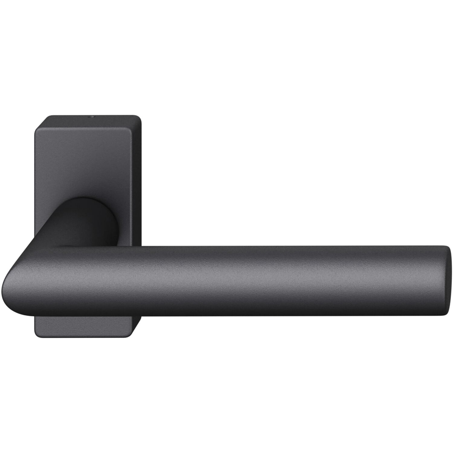 FSB Rahmentürdrücker 09 1076 Hochhaltefeder B eckige Rosette Aluminium schwarz