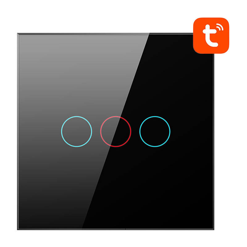 Avatto Smart Lichtschalter WiFi 3fach TUYA (schwarz)