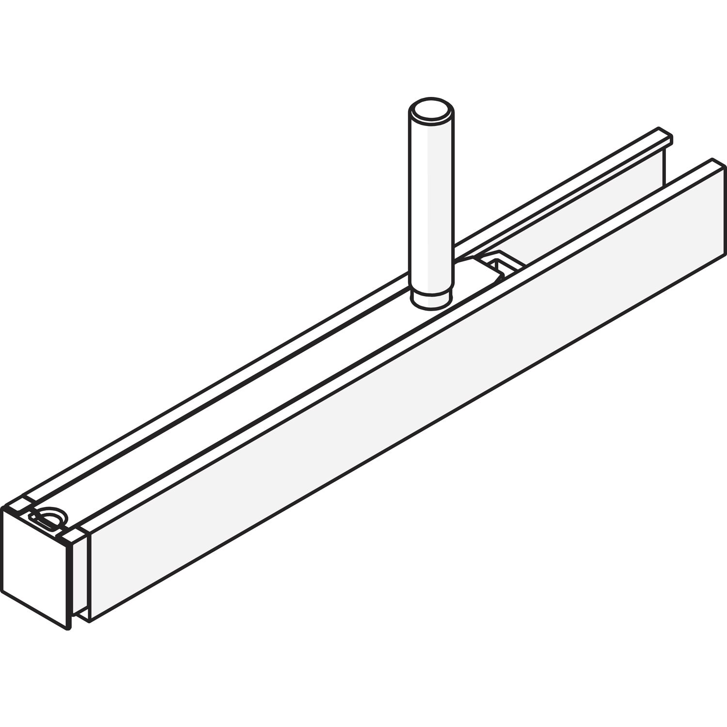 HAWA-Junior 80/100 B Tragprofil M10-Aufhängeschraube 20 mm länger