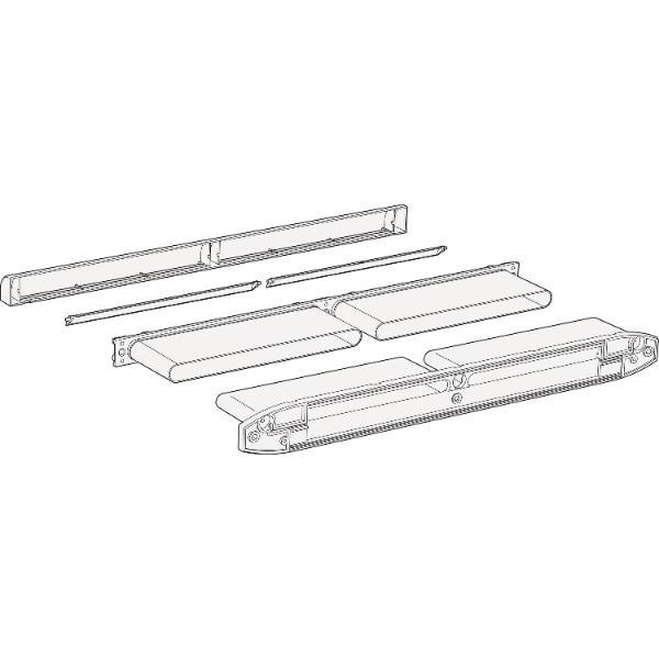 Siegenia Kanal-Set für Fensterlüfter Aeromat midi HY Kunststoff weiß RAL9016