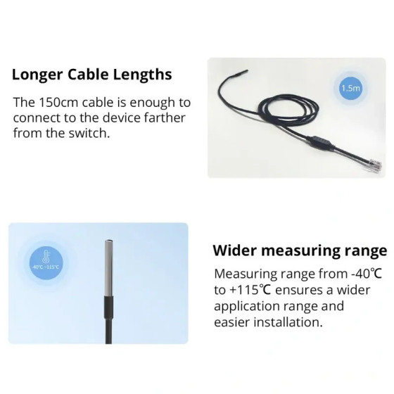 Sonoff Wasserdichter Temperatursensor für die TH-Serie