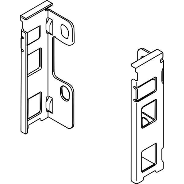 blum LEGRABOX Holzrückwandhalter Höhe M, Oriongrau-matt
