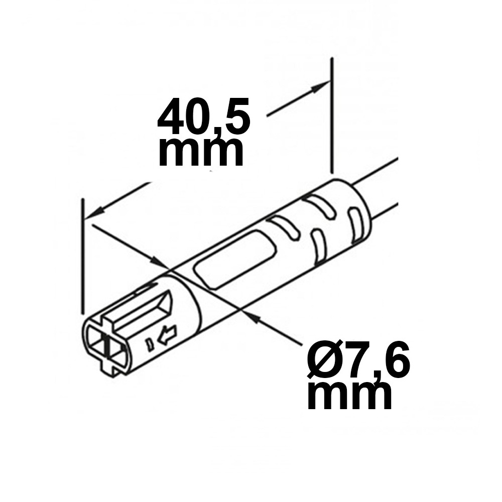 ISOLED Mini-Plug Anschlusskabel male 1m 2x0,75 IP54 schwarz max. 48V/6A