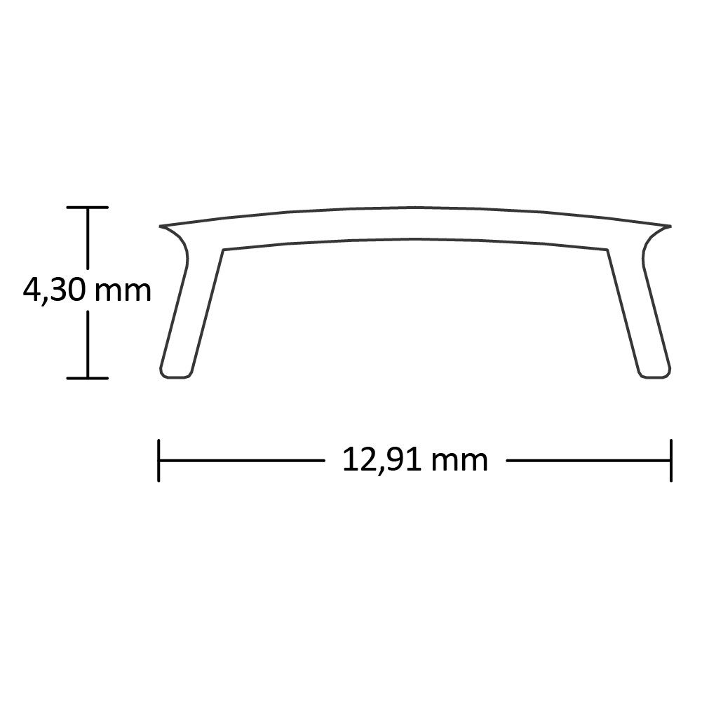 ISOLED Abdeckung COVER9 klar 200cm für Profil SURF11/CORNER11