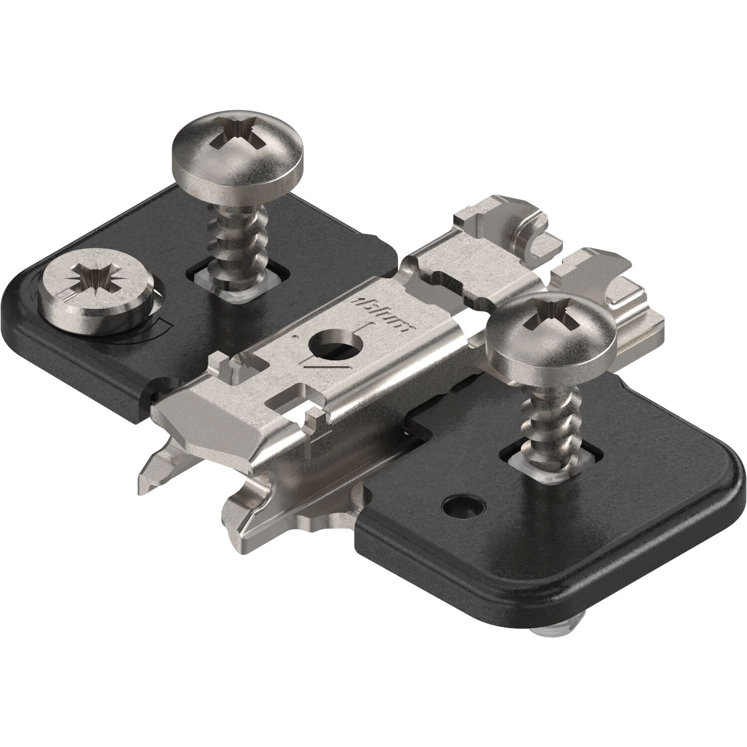 blum CLIP ONYX Exzenter Kreuzmontageplatte Stahl EXPANDO Distanz 0mm