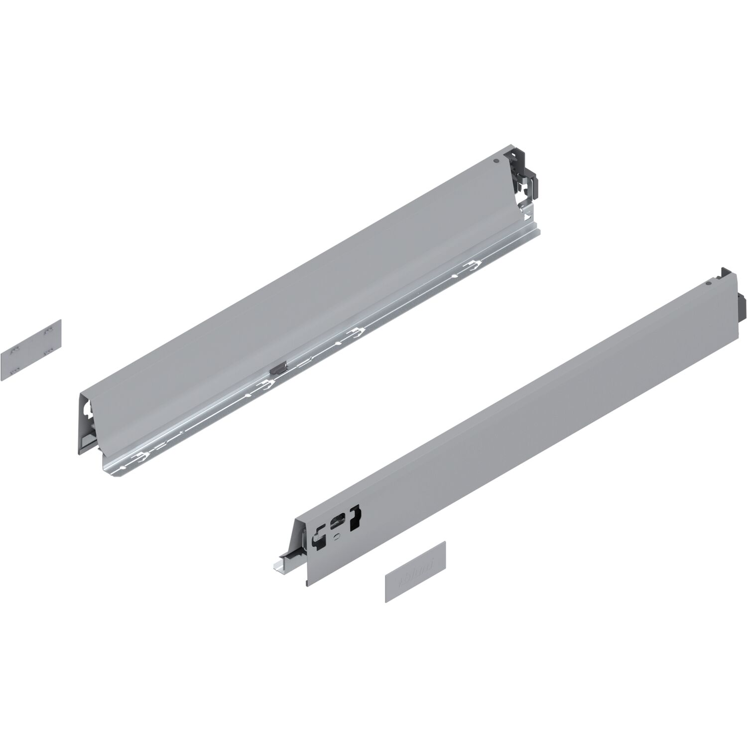 blum TANDEMBOX antaro Zarge Höhe N, NL 550mm, Stahl grau RAL 9006