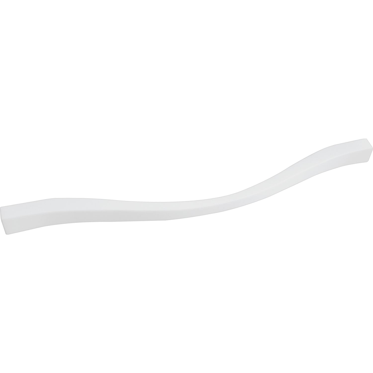 ESTAMP Möbelgriff Fluid Lochabstand 192/224mm Breite 236mm zink weiss matt lackiert