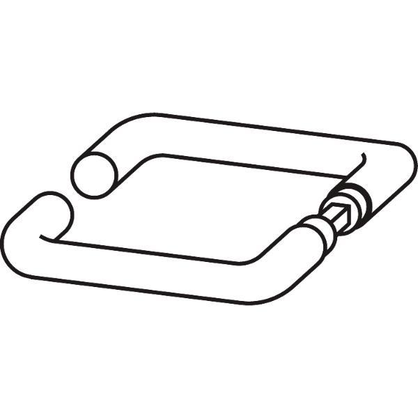 DORMA-Glas DORMA-Glas Drückerpaar 10.301, 8 mm, silber eloxiert